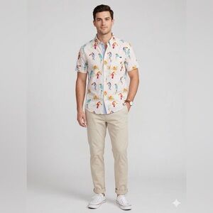 Chubbies Men's “The Dude Where’s My Macaw” Friday Shirt Med